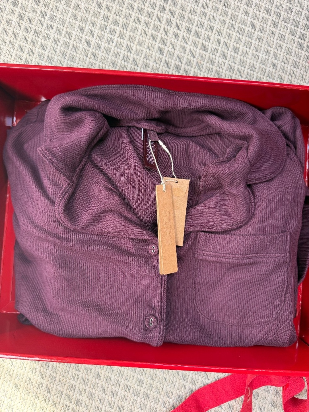 SKIMS Soft Lounge Sleep Set in Currant S BRAND IN GIFT BOX! - Picture 2 of 7